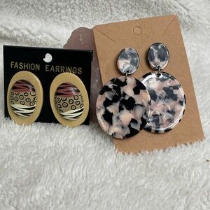 Animal print earring bundle